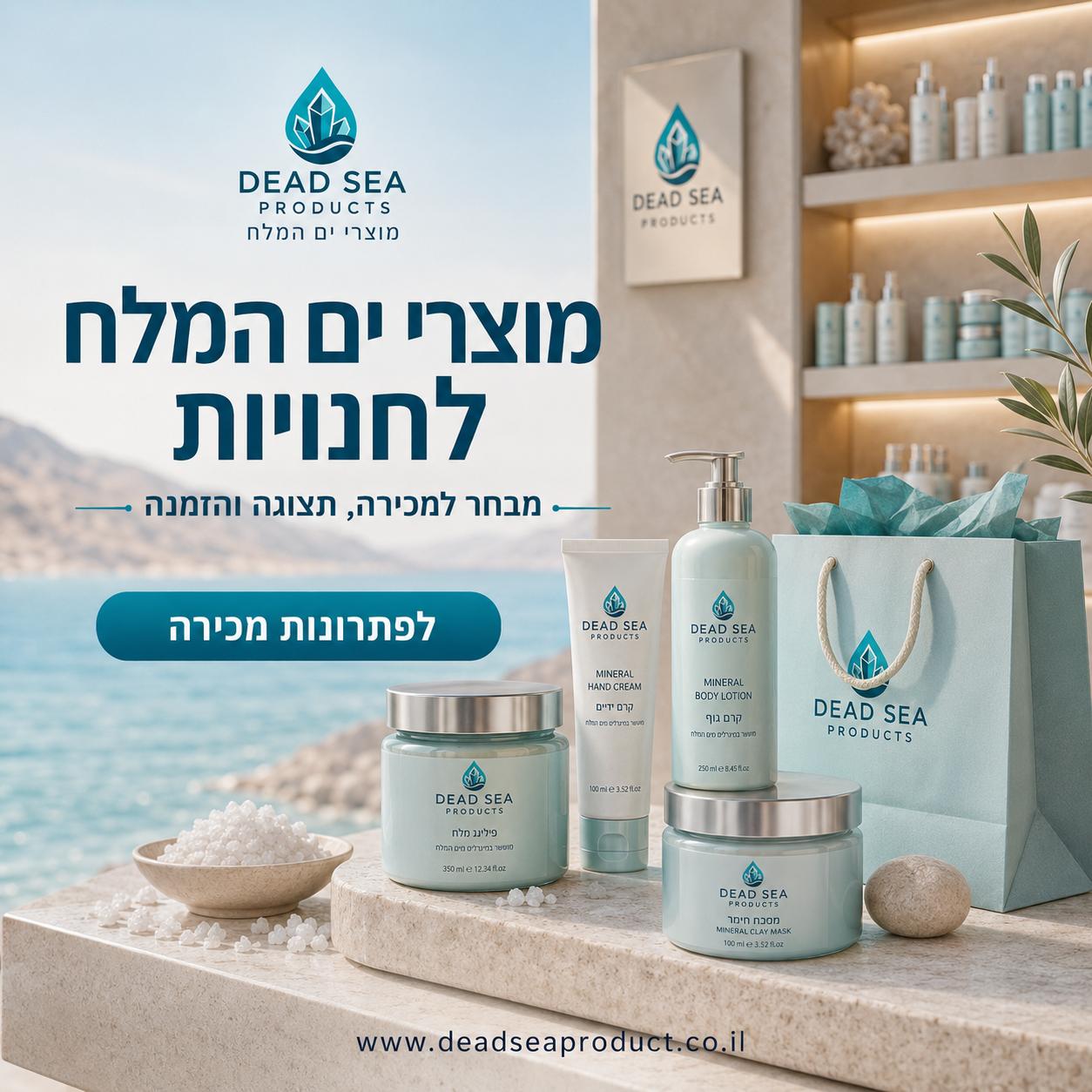 סיטונאות מוצרי ים המלח לחנויות, מפיצים ורכישה עסקית