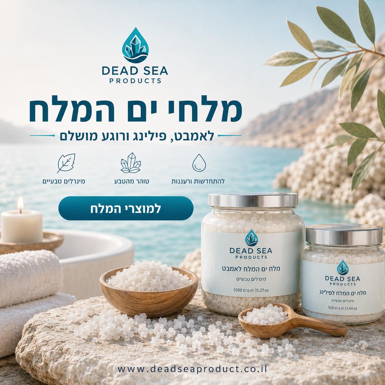 מלחי ים המלח לאמבט, פילינג ורוגע מושלם